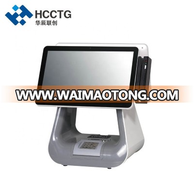 Dual Big Display Touch Screen All In One Retail POS Machine For Supermarket HKS10-DA