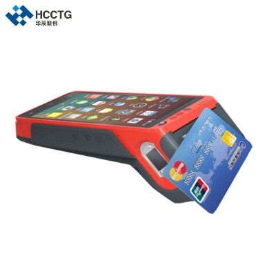 EMV PCI Certificated 4G Android POS Payment Terminal with 58mm Printer NFC IC Msr Card Reader 2D Barcode Scanner Fingerprint Moudle (HCC-Z100)